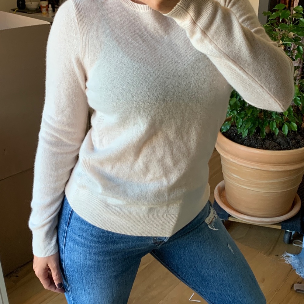 Creme Cashmere Sweater